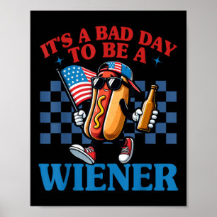 Poster Retro Engraçado É Um Dia Mau Para Ser Um Cachorro