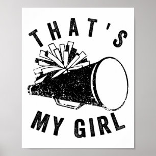 Poster Retro Essa É Minha Garota Torcedora Mãe Liderança 