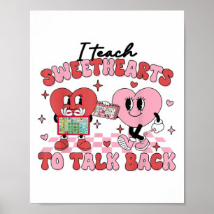 Poster Retro Eu Ensino Docentes A Falar De Volta
