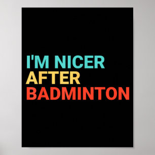 Poster Retro Eu Fico Mais Simpático Depois Amante de Badm