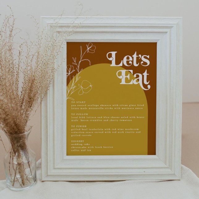 Poster Retro FARRAH 70s Rust deixa comendo menu Arch (Criador carregado)