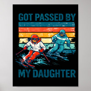 Poster Retro Foi Atropelado Por Minha Filha Engraçado Esq