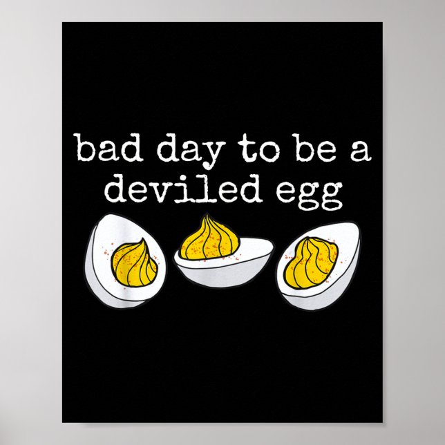Poster Retro Funny Thanksgiving Dinner Bad Day To Be A De (Frente)