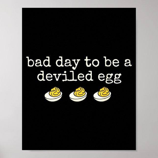 Poster Retro Funny Thanksgiving Dinner Bad Day To Be A De (Frente)