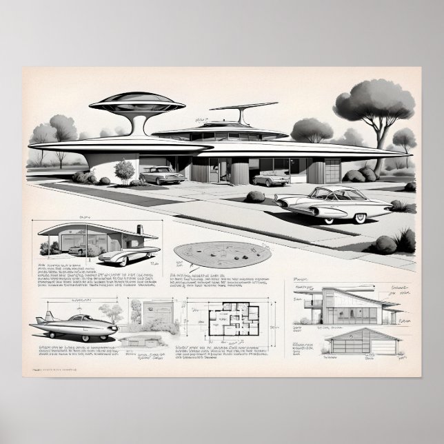 Poster Retro Futurística 03023 (Frente)