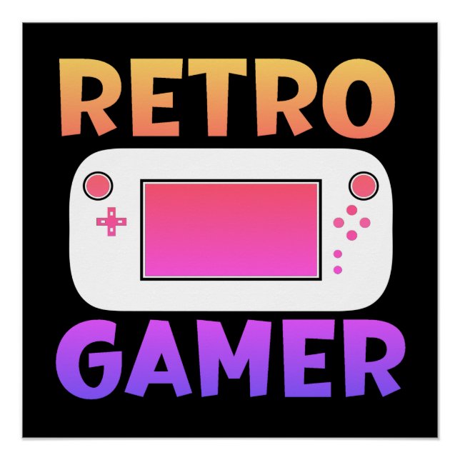 PÔSTER RETRO GAMER (Frente)