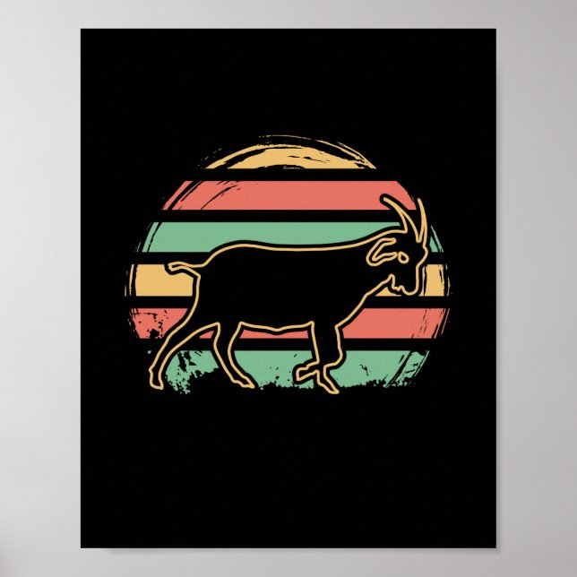 Poster Retro Goat (Frente)