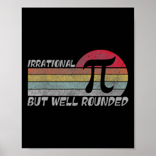 Poster Retro Irracional, Mas Arredondado Engraçado