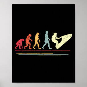 Poster Retro Jet Skiop Humor I Vintage Watercraft Jet Sk
