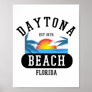 Poster Retro Legal Daytona Beach Mens Womens Florida Beac