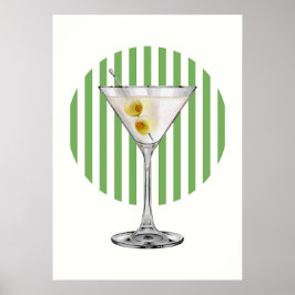 Poster Retro Martini