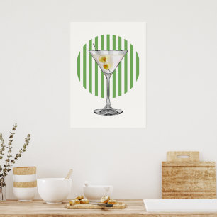 Poster Retro Martini