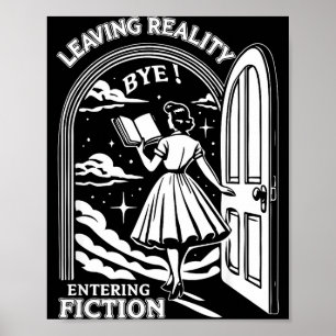 Poster Retrô Moda Livresca Amante De Livros Citações De L