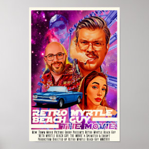 Poster Retro Myrtle Beach Cara O Filme