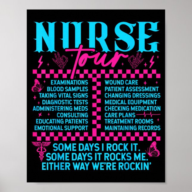 Poster Retro Nurse Nurse Week Men Women Nurse  (Frente)