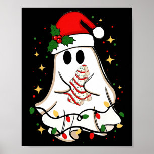 Poster Retro Papais noeis Fantasmas Natal Natal Natal Nat