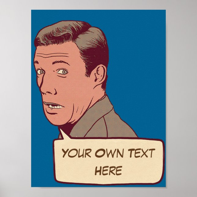 Pôster Retro personalizado (Frente)