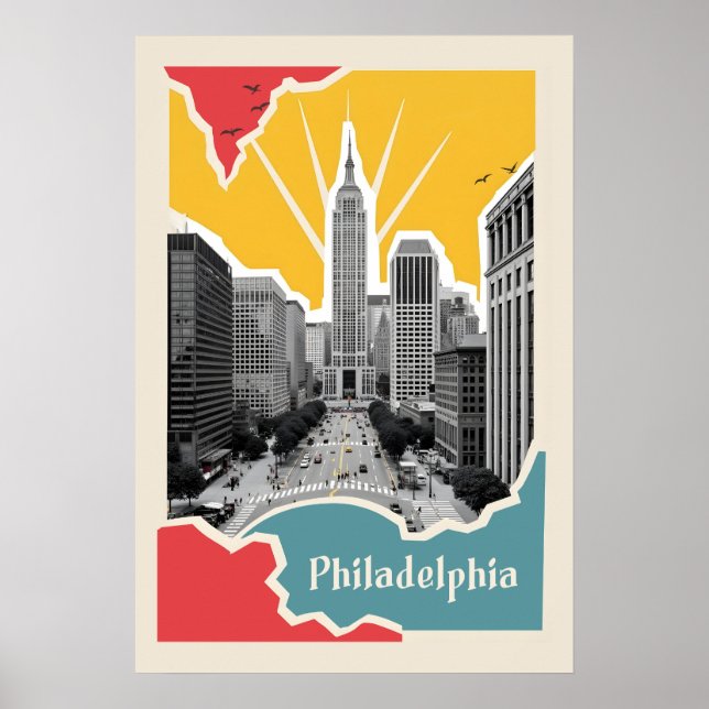 Poster Retro Philadelphia (Frente)