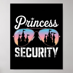 Poster Retro Princess Security Castle Men Wome