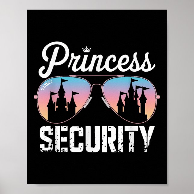 Poster Retro Princess Security Castle Men Wome (Frente)