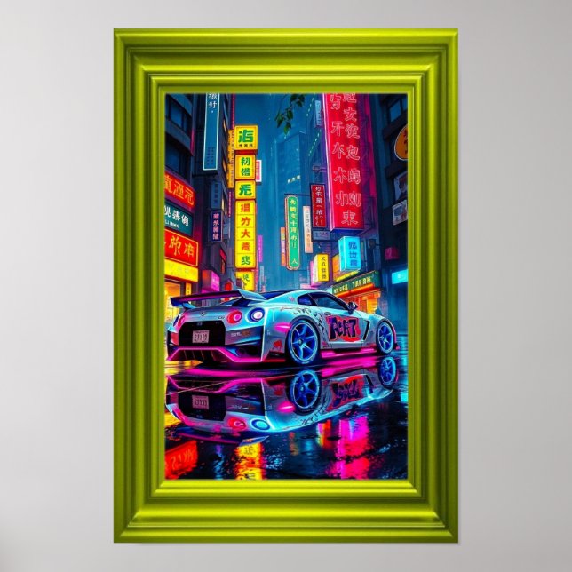 Poster Retro Ride in Urban Light (Frente)