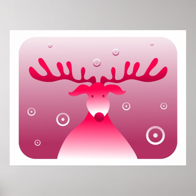 Pôster Retro Rudolf (Frente)
