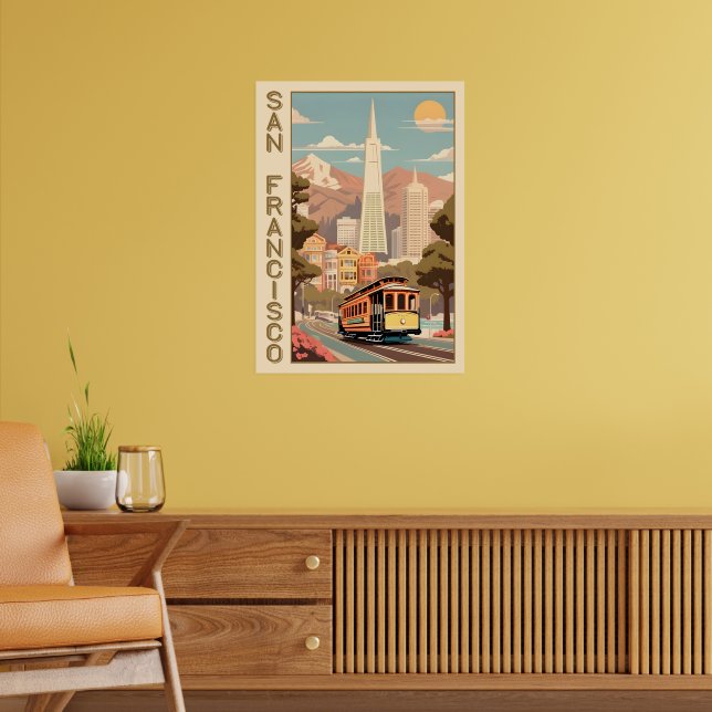 Poster Retro São Francisco (Sala de Estar 2)