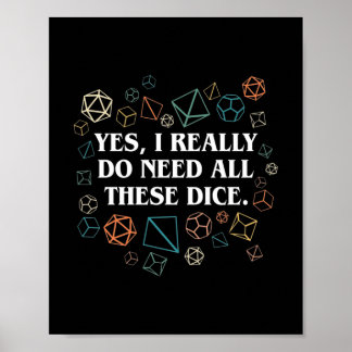 Poster Retro Sim Eu Realmente Preciso De Todas Essas Tabl
