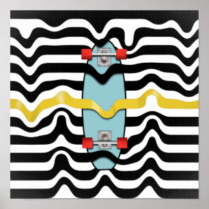 Poster Retro Skateboard