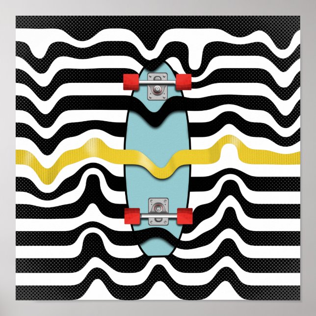 Poster Retro Skateboard (Frente)