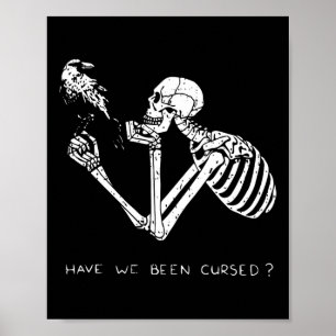 Poster Retro Skeleton Halloween Costume Divertido Caveira
