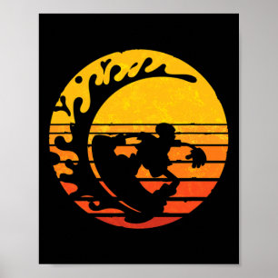 Poster Retro Snowboard Winter Sport Snowboarder Snowboard