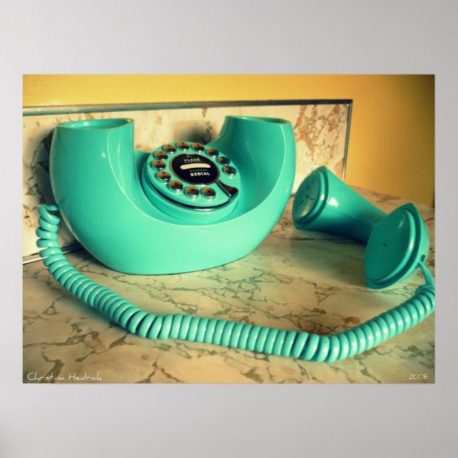 Poster retro telefone 2 (Frente)