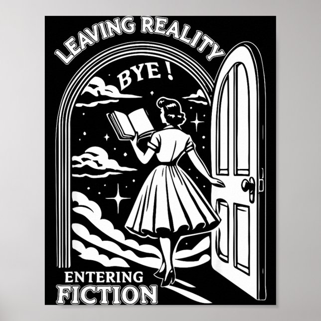 Poster Retro Trendy Bookish Book Lover Reading Quotes Lea (Frente)