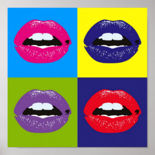 Poster Retro Vintage Elegante Pop-Art