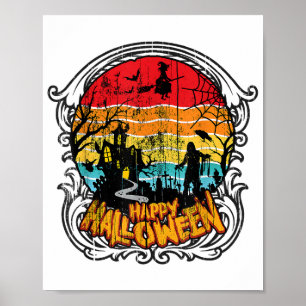 Poster Retro Vintage Halloween - Vintage Halloween