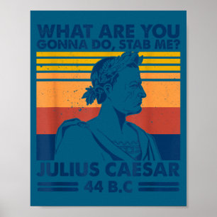 Poster Retro vintage o que você vai fazer, esfaquear-me_
