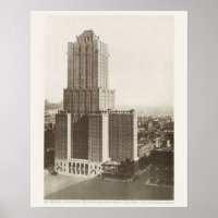 Retro Vintage Photo Nova Iorque Building
