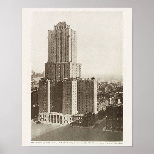 Poster Retro Vintage Photo Nova Iorque Building (Frente)