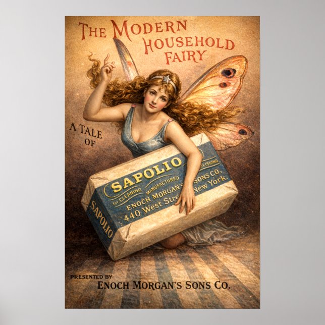 Poster Retro Vintage Victorian Era Soap Ad (Frente)