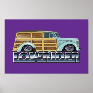 Poster Retro Woody Lowrider