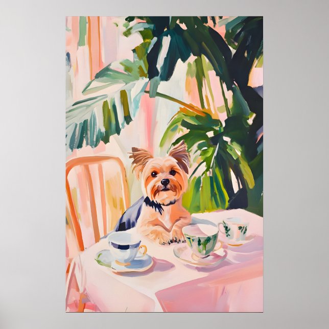 Poster Retro Yorkshire Terrier Poster, Yorkshire Terrier (Frente)