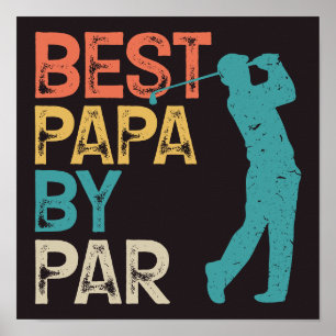 Poster Retrocetro Golfer - Melhor Papa Por Par
