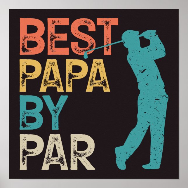 Poster Retrocetro Golfer - Melhor Papa Por Par (Frente)