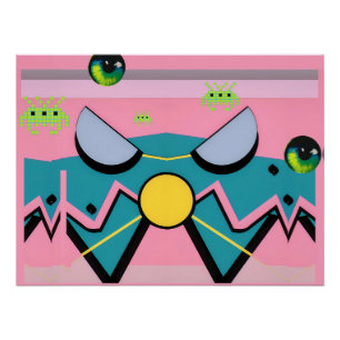 Pôster Retroondas da fama - Ken Gage Art