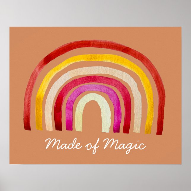 Poster Retrorna Cotovelo-arco-íris (Frente)