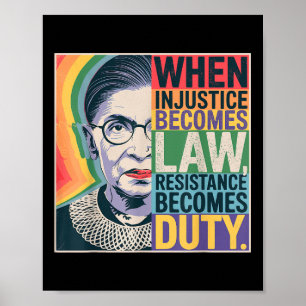 Poster Retrospectiva Quando A Injustiça Torna-Se Resistên