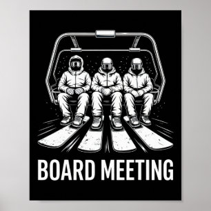 Poster Reunião da Diretoria Snowboarders Entusiastas de E