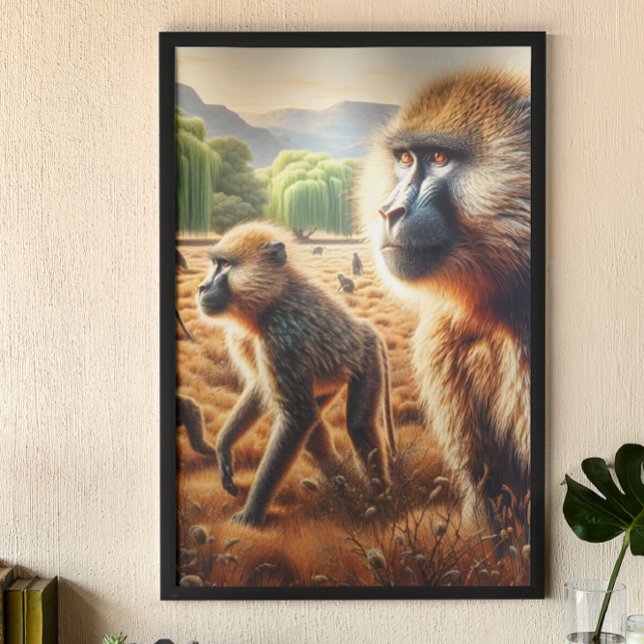 Poster Reunião da Família Baboon: Um Campo de Harmonia (Criador carregado)