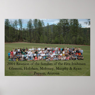 Poster Reunião de 2004 Cinco Irlandeses